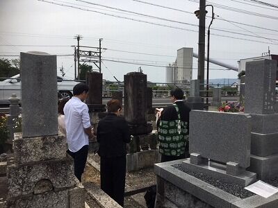 高田墓地にて墓じまい