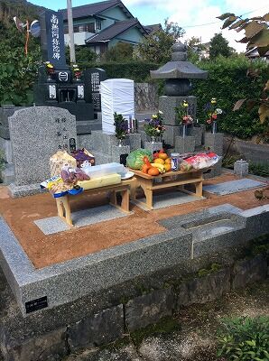 山崎墓地にてお墓開き