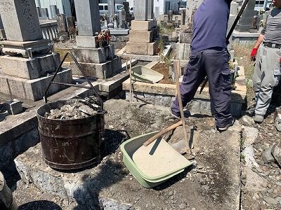 高田墓地にてお墓じまい