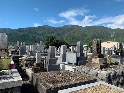 押越墓地にてお墓じまい