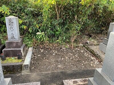 樋井戸墓地にてお墓じまい