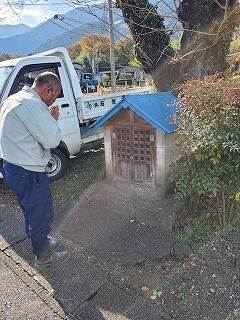 祠の解体撤去工事