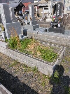 墓石工事着工します　（養老町）