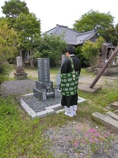 墓石　移設工事①　（海津市より愛西市）