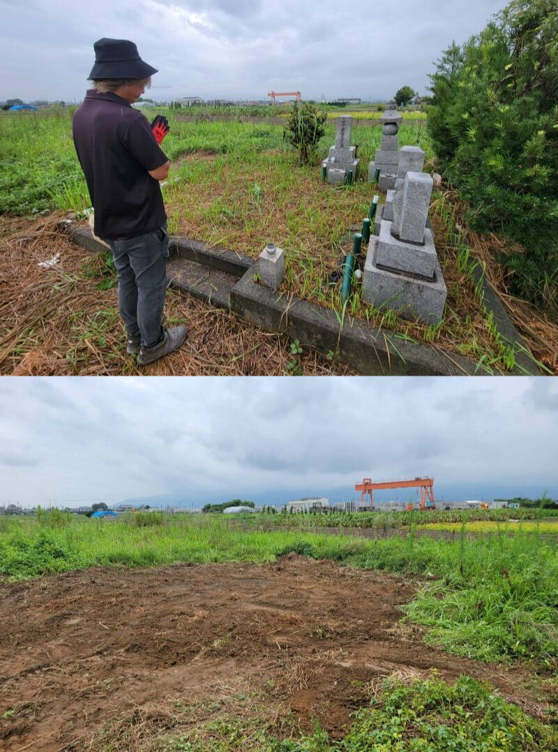 今回、海津市平田町の蛇池にてご依頼をいただき、墓じまいの工事