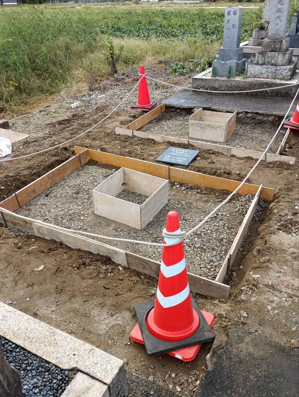 ～墓石再建工事～