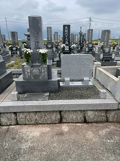 墓誌の追加工事